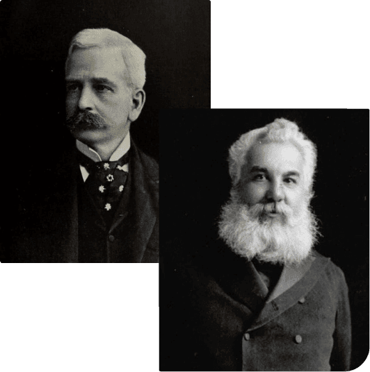 Profiles of Alexander Bell and Marshall Field